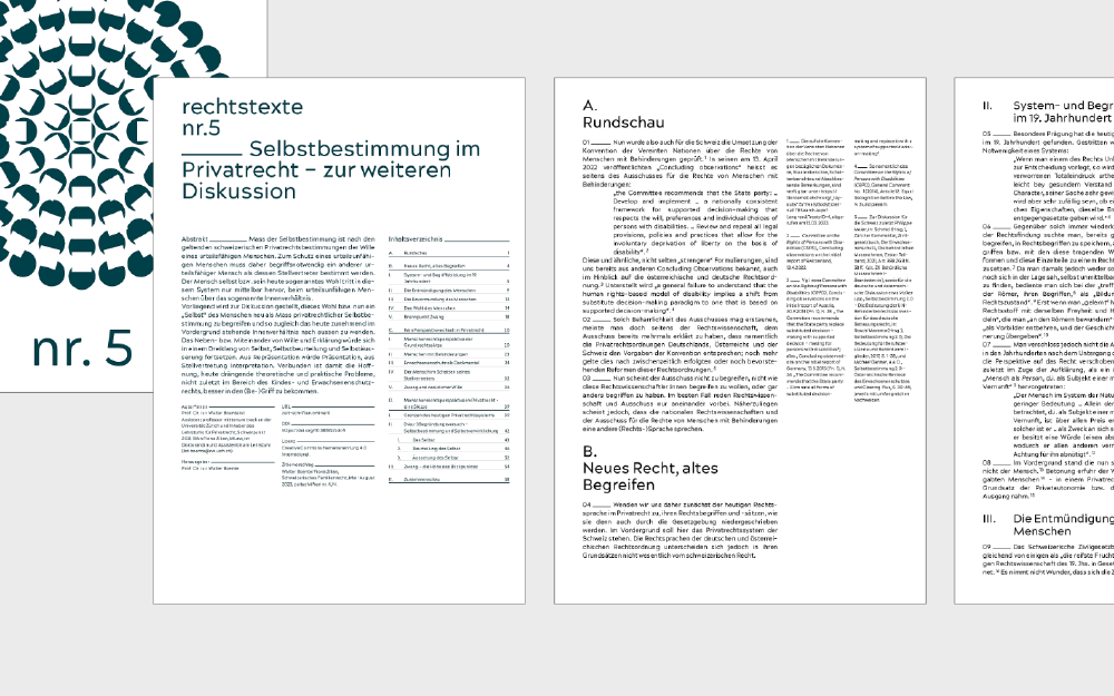 Capture d’écran des tes trois premières pages PDF de rechtexte n5 avec la troisième mise en page
